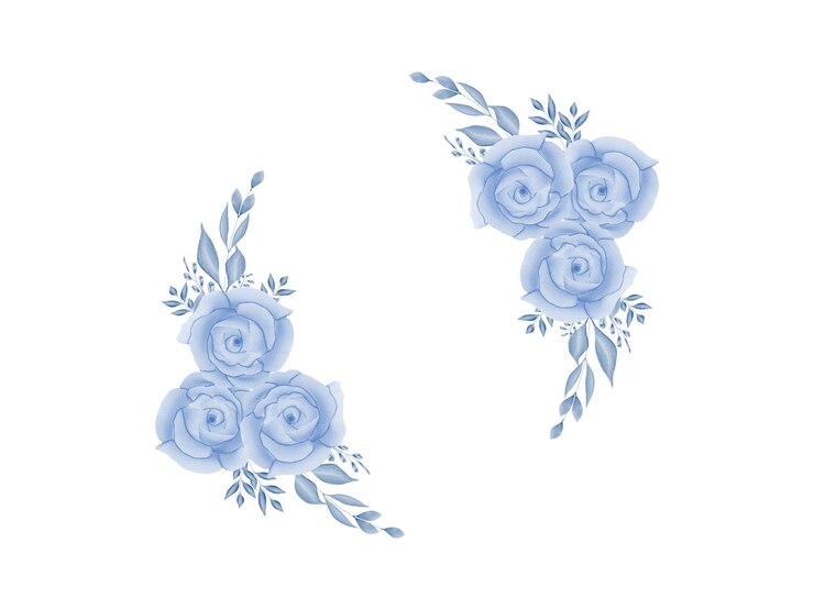 moldura de casamento floral feita à mão em aquarela