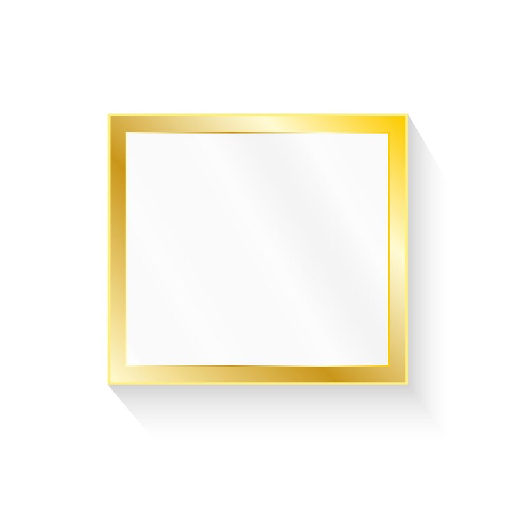 Vetor moldura de ouro com linha de canto floral para imagem moldura de padrão de decoração de design vetorial