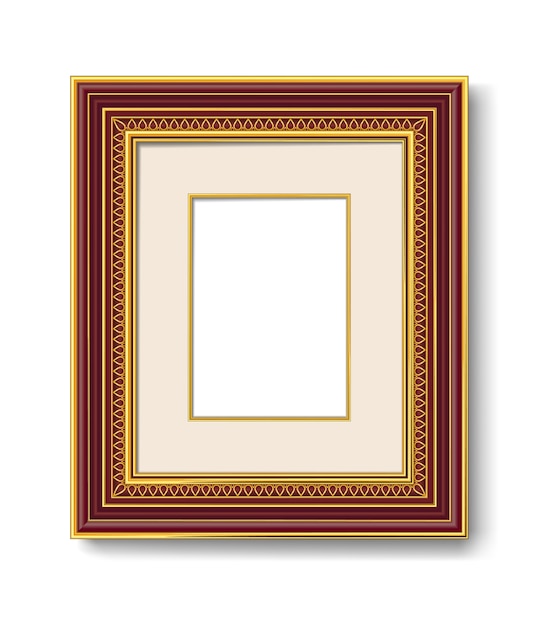 moldura de ouro vintage