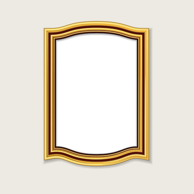 moldura de ouro vintage