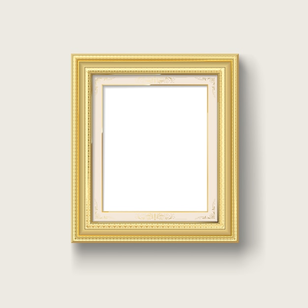 moldura de ouro vintage