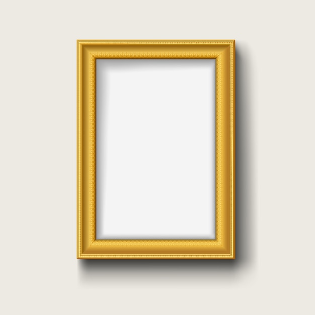 moldura de ouro vintage