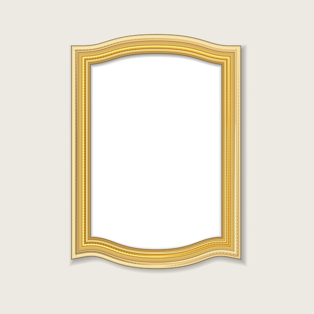moldura de ouro vintage