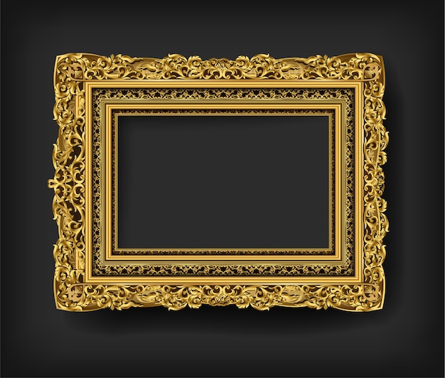 Moldura de ouro
