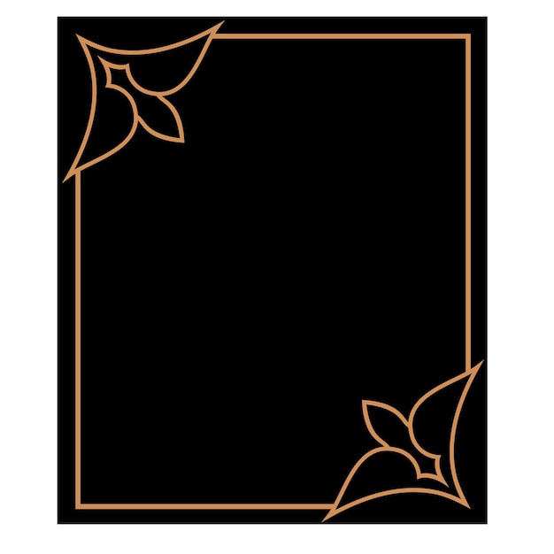 Moldura de vetor vintage com elementos florais para design de monogramas convites molduras menus rótulos e sites Elementos gráficos para design de catálogos e brochuras de boutiques de cafés