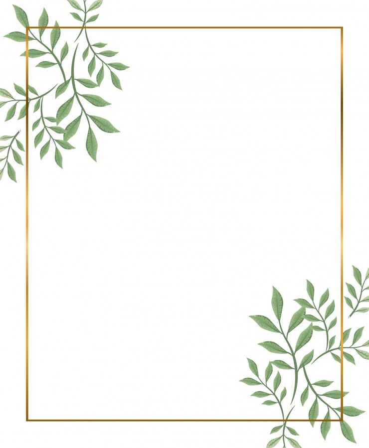 Vetor moldura dourada com decoração de galhos