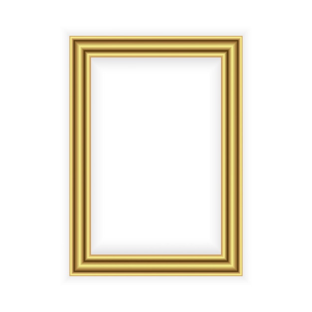 Moldura dourada sobre fundo claro Perfeito para suas apresentações