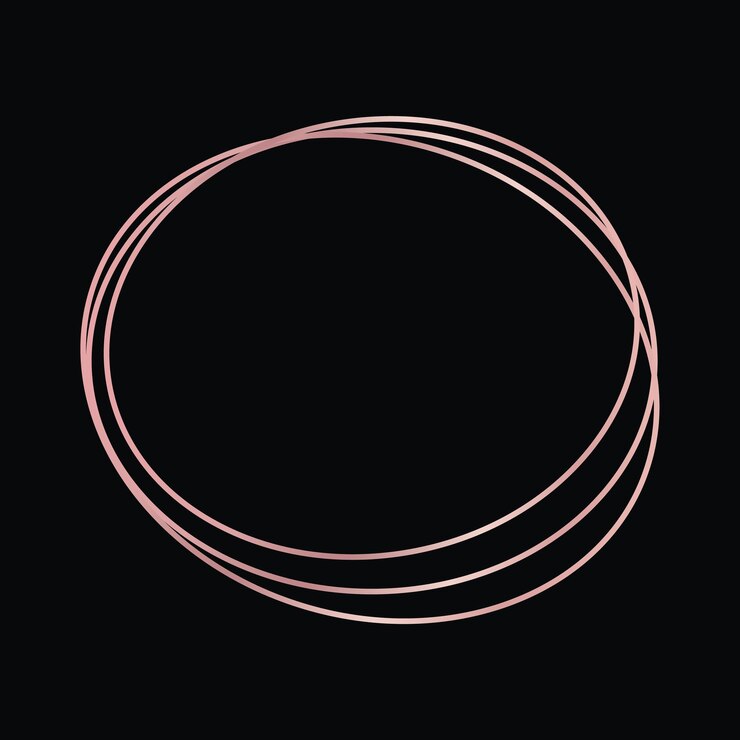 Vetor moldura poligonal geométrica de ouro rosa