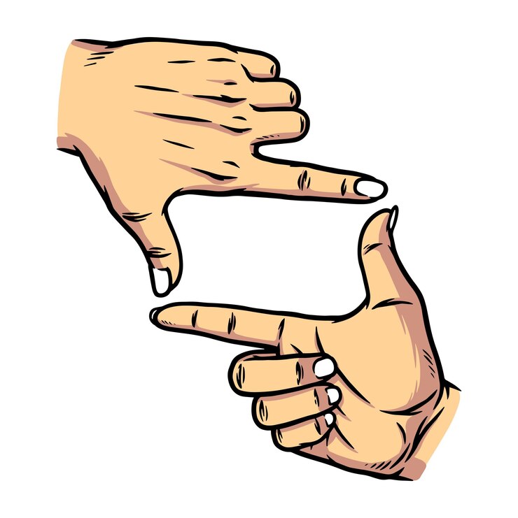 Vetor moldura quadrada à mão ilustração