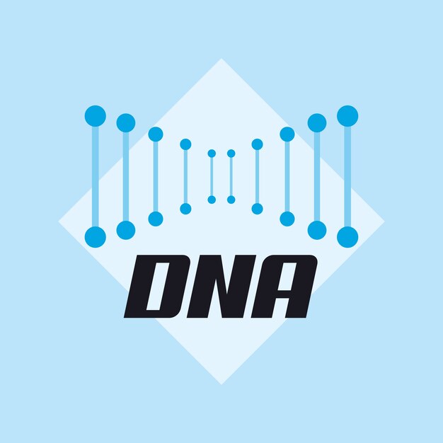 Vetor molécula de dna