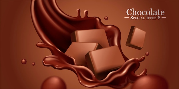 Molho de chocolate com ingredientes