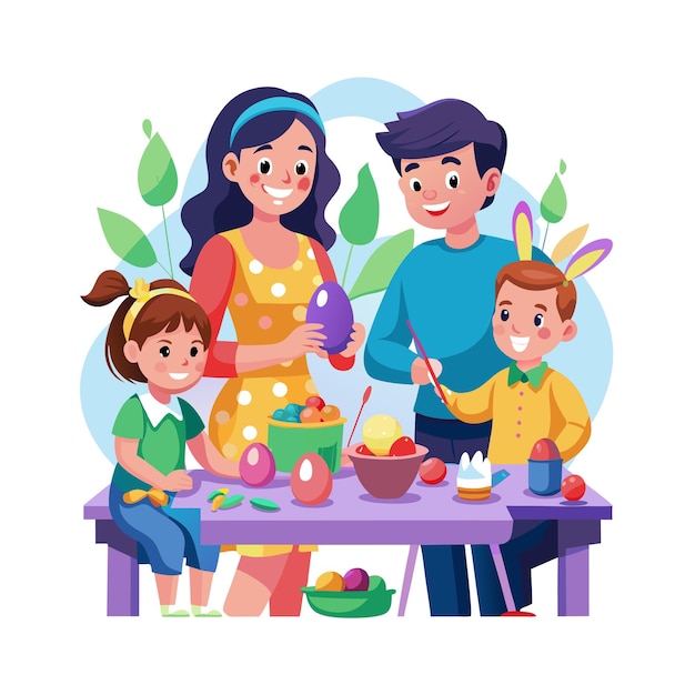 Momentos da Vida Real da Família Conceitos de Ilustração Vector