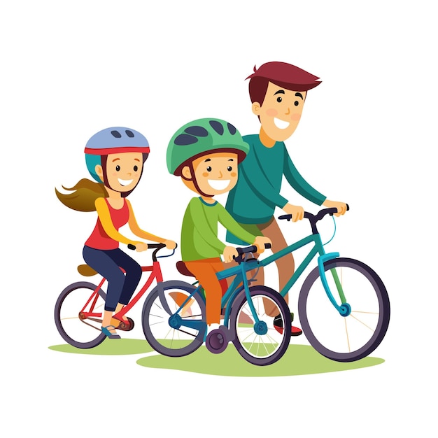 Momentos da Vida Real da Família Conceitos de Ilustração Vector