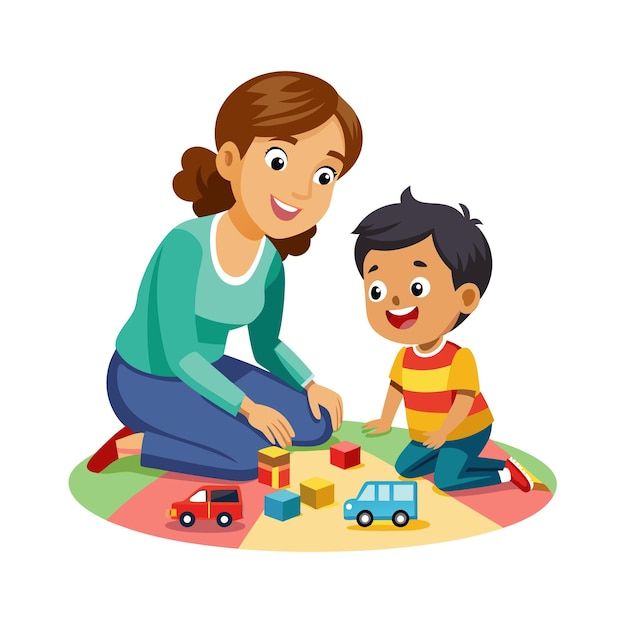Momentos da Vida Real da Família Conceitos de Ilustração Vector