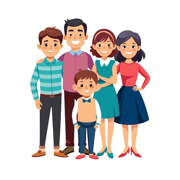 Momentos da Vida Real da Família Conceitos de Ilustração Vector