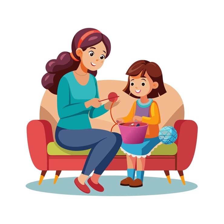 Vetor momentos da vida real da família conceitos de ilustração vector