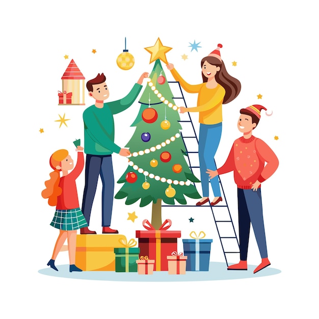 Momentos da Vida Real da Família Conceitos de Ilustração Vector