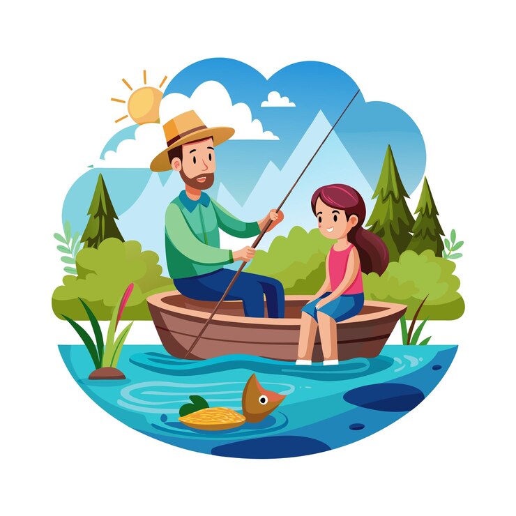 Vetor momentos da vida real da família conceitos de ilustração vector