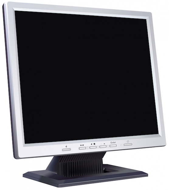 Monitor de computador com tela plana