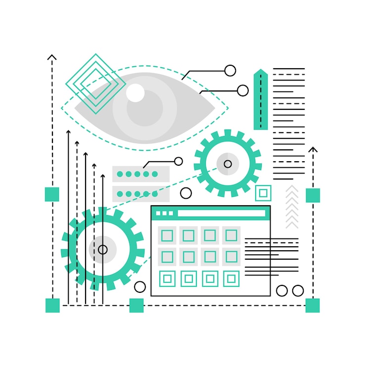 Vetor monitorização da web seo