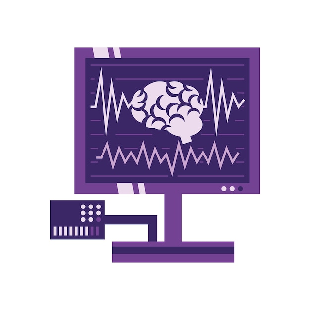 Monitorização diária da epilepsia ilustração médica