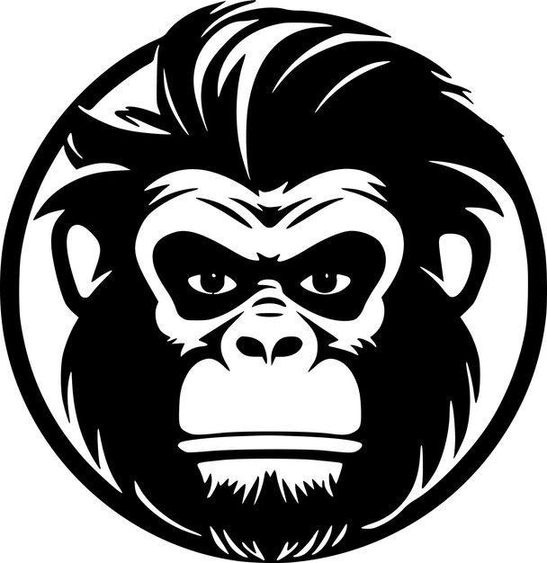 Vetor monkey logo vector de alta qualidade ilustração vetorial ideal para gráficos de t-shirts