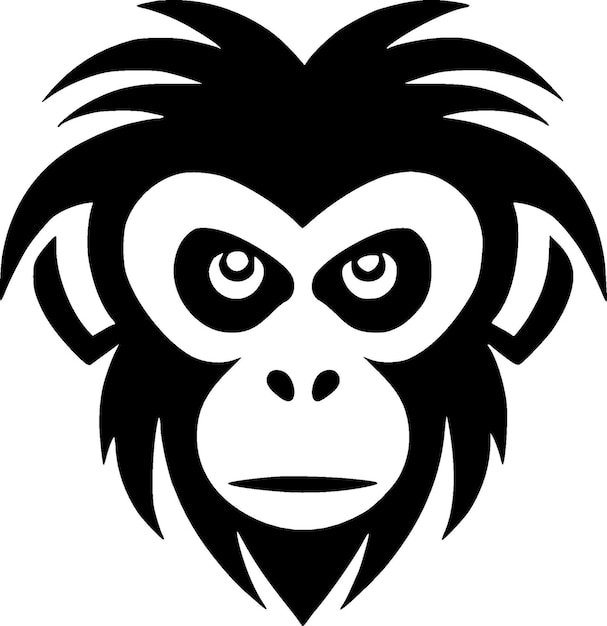 macaco vetor logotipo simples realista natureza primata África gorila sagui  chimpanzé arte desenhando ilustração selvagem animal 28335824 Vetor no  Vecteezy