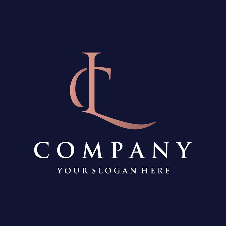 Vetor monograma luxuoso e moderno letra inicial cl lc monograma lc design de logotipologo para cartão de visita ou identidade e empresa