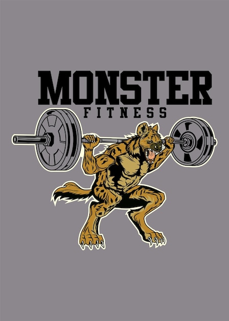 Vetor monster fitness