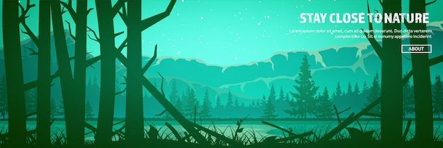 Montanhas e florestas natureza selvagem paisagem viagem e aventura panorama para a floresta