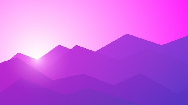 Montanhas poligonais vector ilustração moderna colorida ou plano de fundo