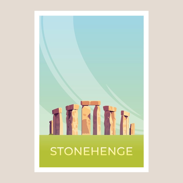 Vetor monumento de pedras de stonehenge