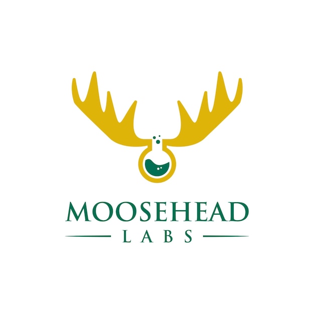 Moosehead and labs simples, elegante, criativo, geométrico, moderno, logotipo, design