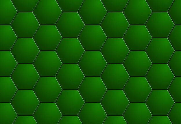 Vetor mosaico abstrato dos hexágonos 3d do verde do fundo