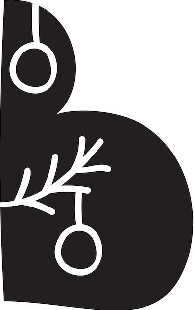 Mostrar natal inverno fonte vetorial letra b alfabeto letra capital escandinava tipo de letra elemento abc para redes sociais web design cartaz cartaz cartão de saudação