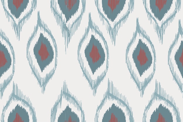 Motivo étnico feito à mão da bela arte Ikat bordado popular peruano indiano asiático marroquino