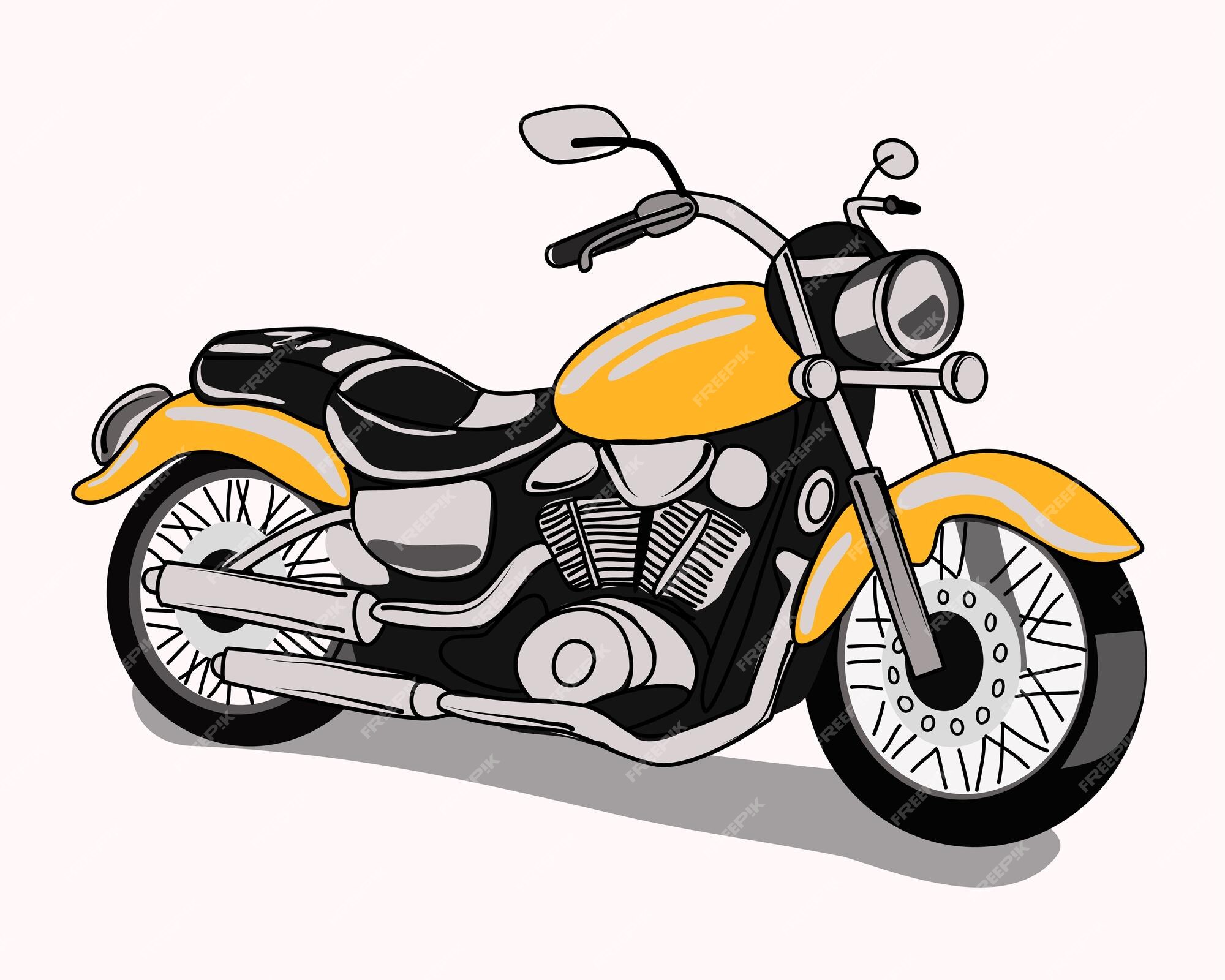 Linha Moto De Vetor Sem Costura Padrão Moto Clássica Motor De Potência V,  Roda. Retro Lendário. Desenho Animado. Motociclista Motociclista. Motor A  Gasolina. Vela De Ignição. Ilustração, Elemento Para O Seu Design