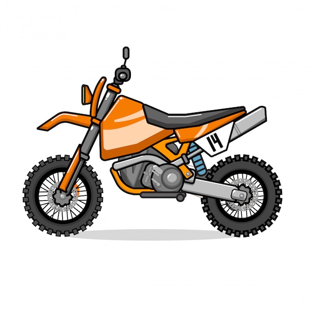 Vetor moto de motocross