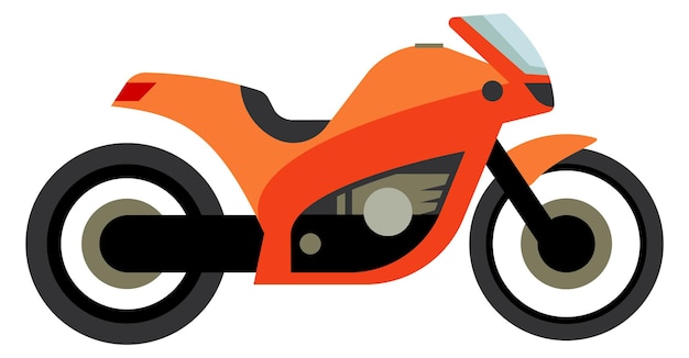 Orange Motocicleta Laranja Ilustração Da Motocicleta Ilustração De