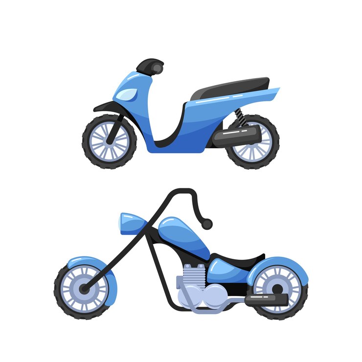 Vetor motocicletas com uma variedade de modelos e estilos perfeitos para colecionadores e entusiastas de motocicletas