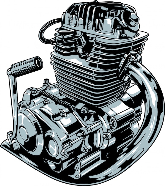 Desenho do motor do cilindro do carro 4 215045 Vetor no Vecteezy