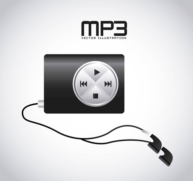 Vetor mp3 music player