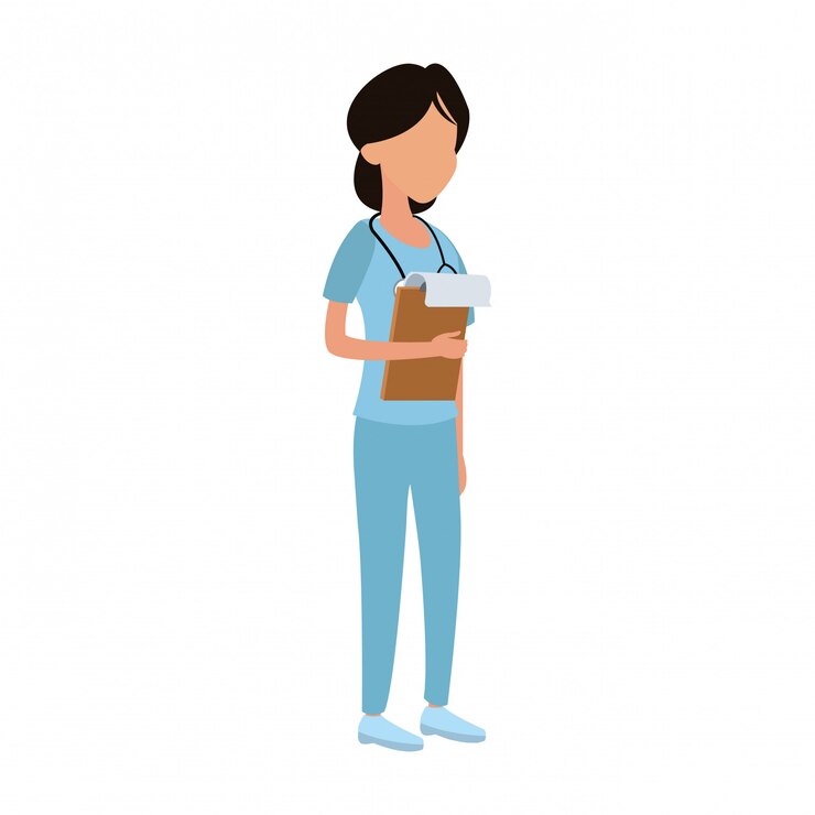 Vetor mulher médico avatar vector design gráfico ilustração