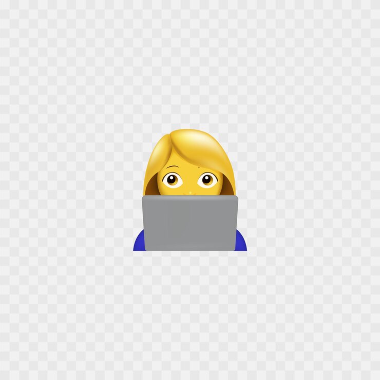 Vetor mulher trabalhando com laptop freelance mulher com ícone de laptop vector isolado