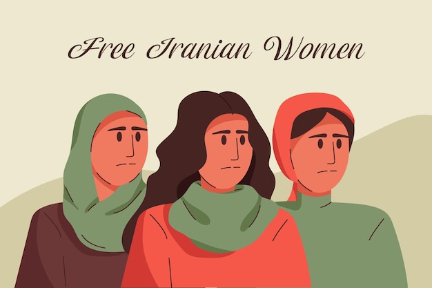 Vetor mulheres iranianas