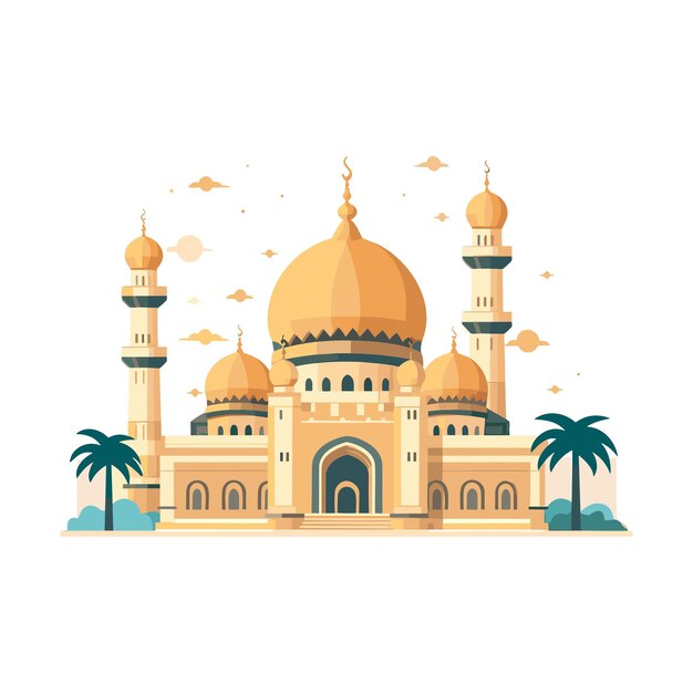 múltiplos símbolos islâmicos e coisas como o logotipo da mesquita