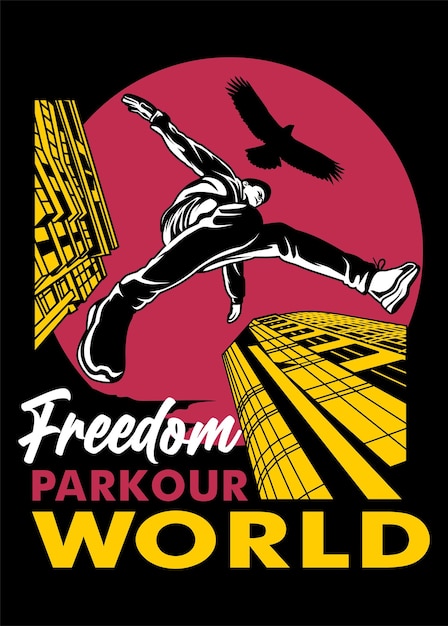 Mundo da liberdade do parkour