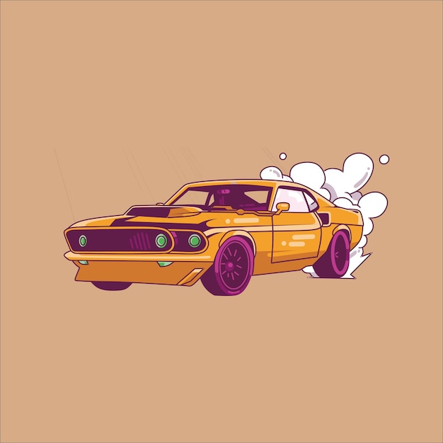 Vetor muscle car vector