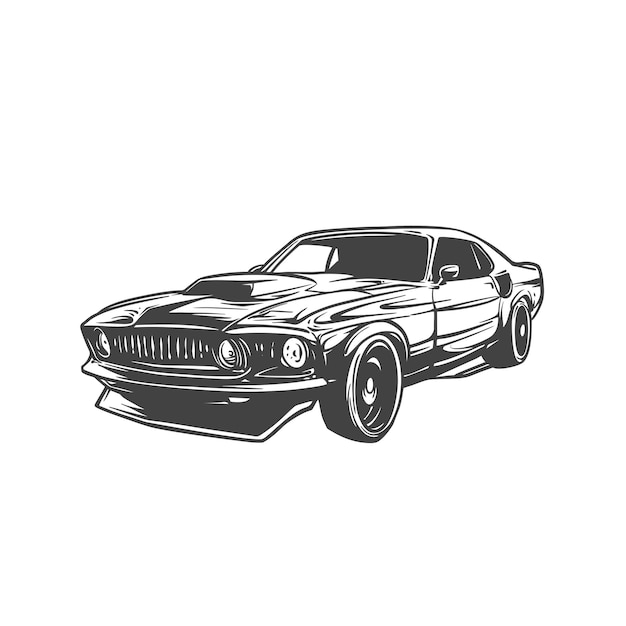 Vetor muscle car vector