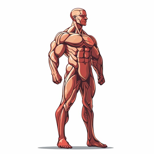 Vetor músculo_humano_vetor_ilustração
